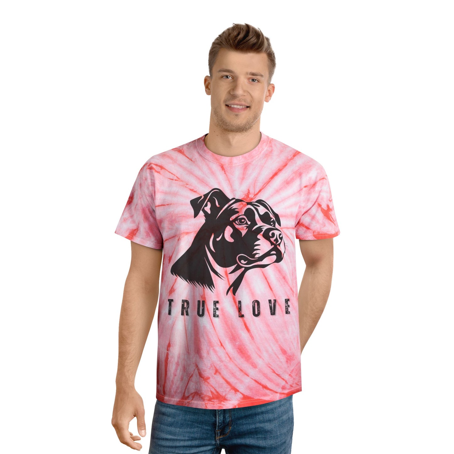 True Love Men's Tie-Dye Tee - Yellow Dog Lover Shirt