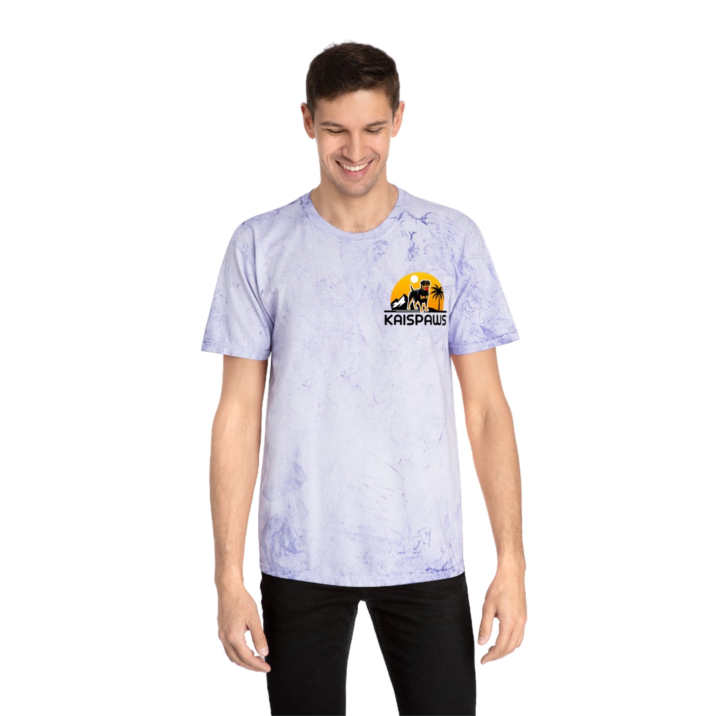 'Life's better with a Rottweiler' Ladies or Mens Color Blast T-Shirt
