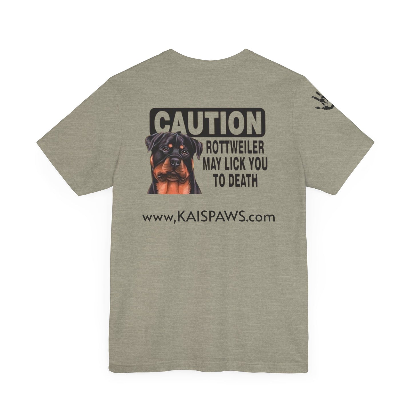 Caution Rottweiler Graphic Tee - Funny Pet Lovers Shirt, Gift for Dog Owners, Unisex Tee, Animal Lover Apparel, Birthday Present