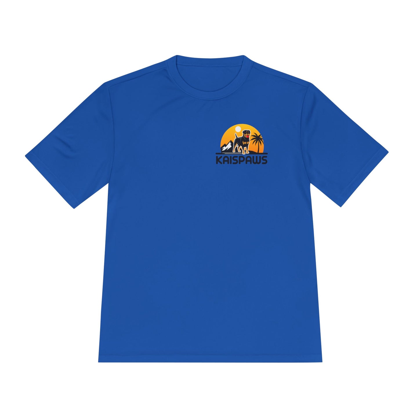 Caution Rottweiler May Lick You to Death Unisex Moisture Wicking Tee