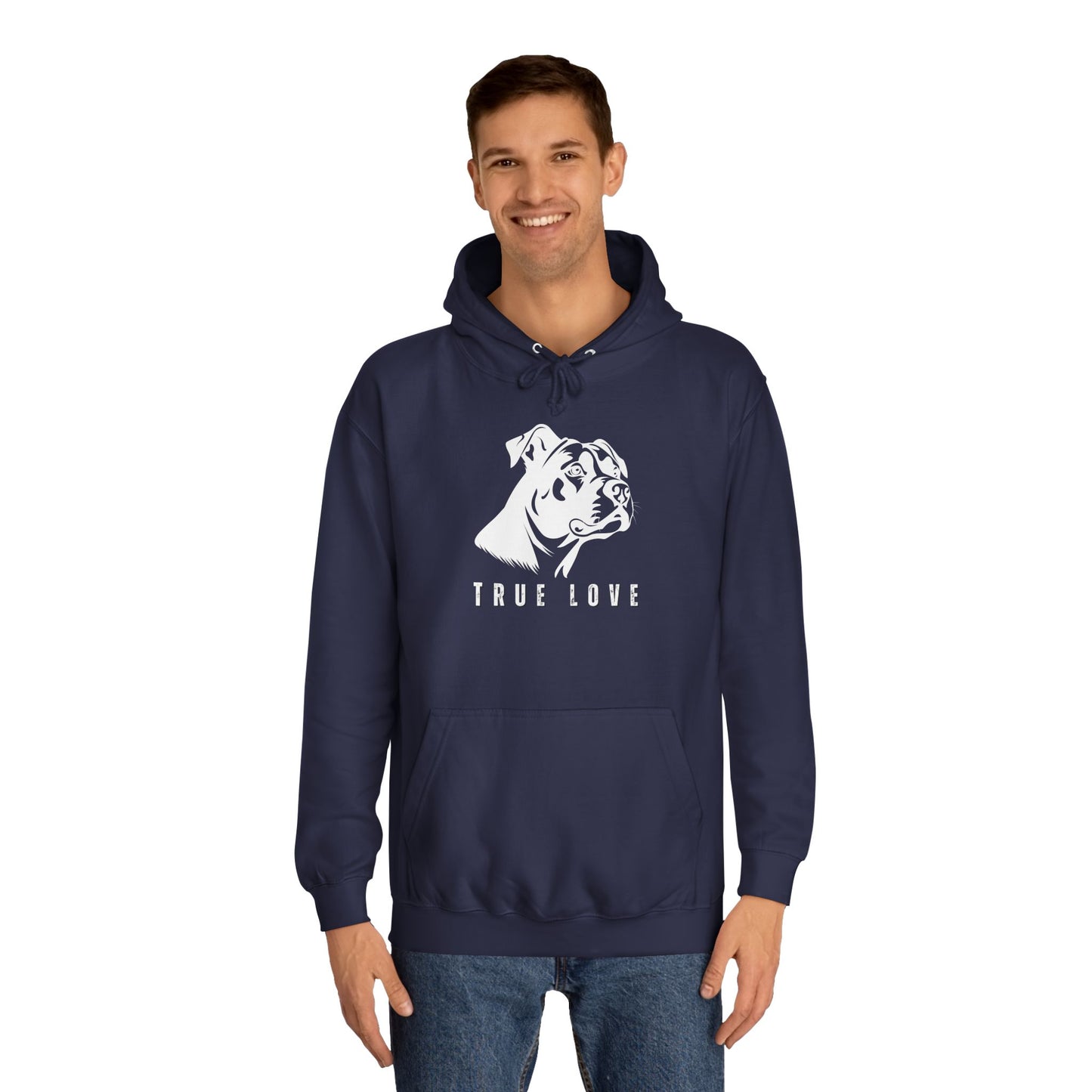 True Love Friends Forever Men's College Hoodie