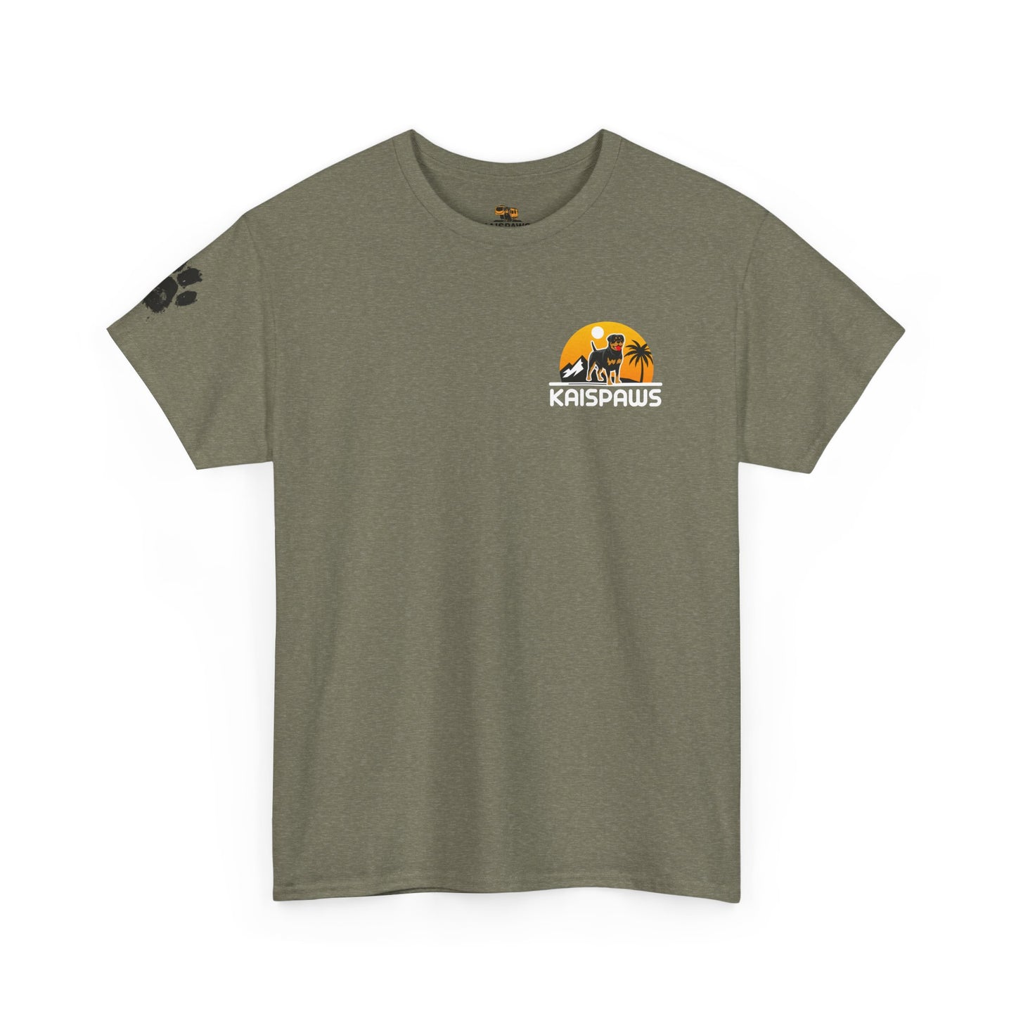 Dog Lover women's Heavy Cotton Tee - "Dog-tro-vert" Design