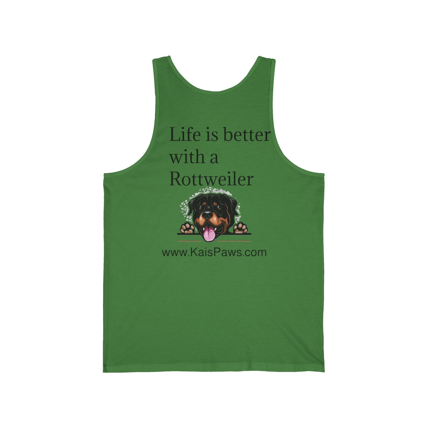 Men's 'Life is better with a Rottweiler' & KaisPaws Tank Top