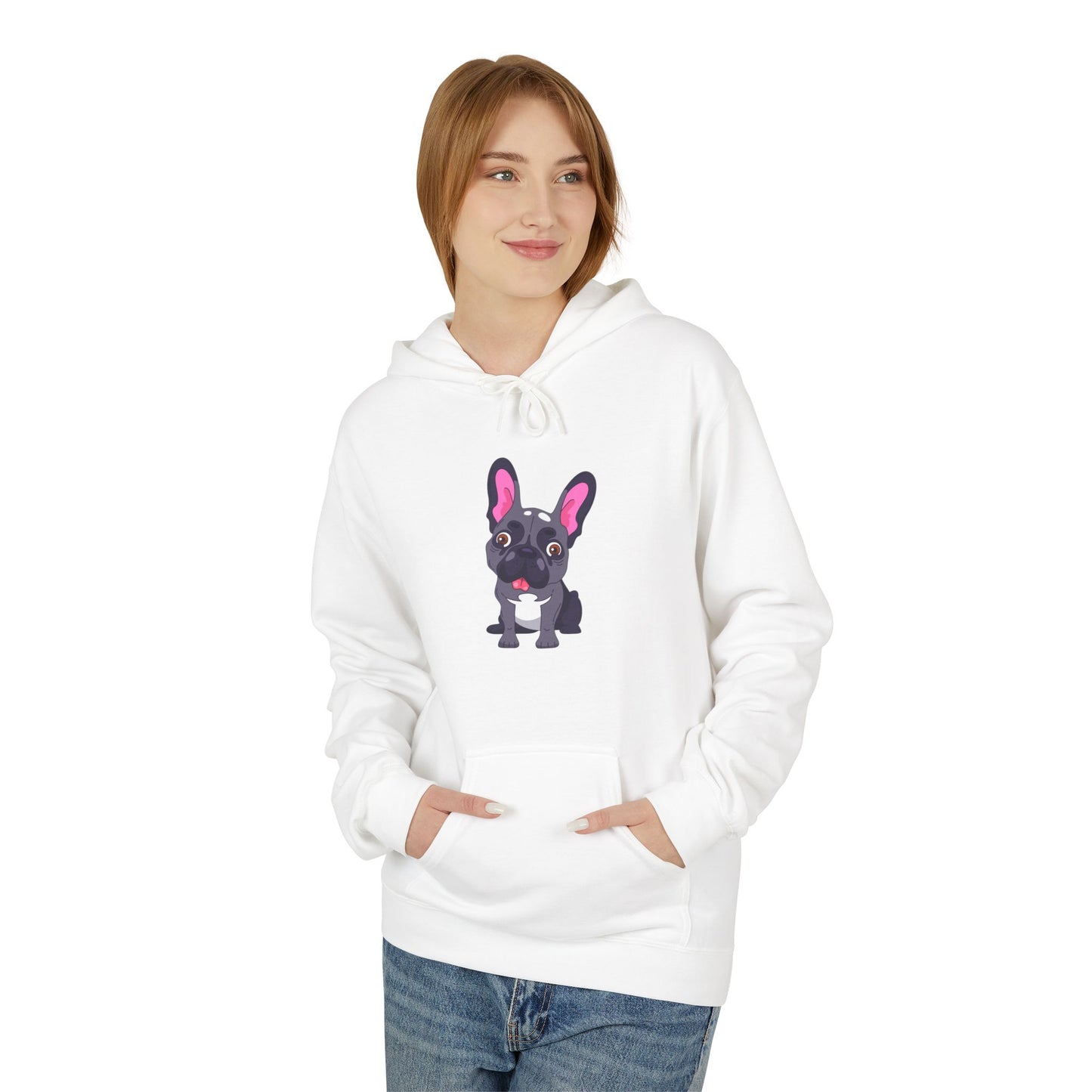 French Bulldog Graphic Hoodie - Women's Midweight Soft style