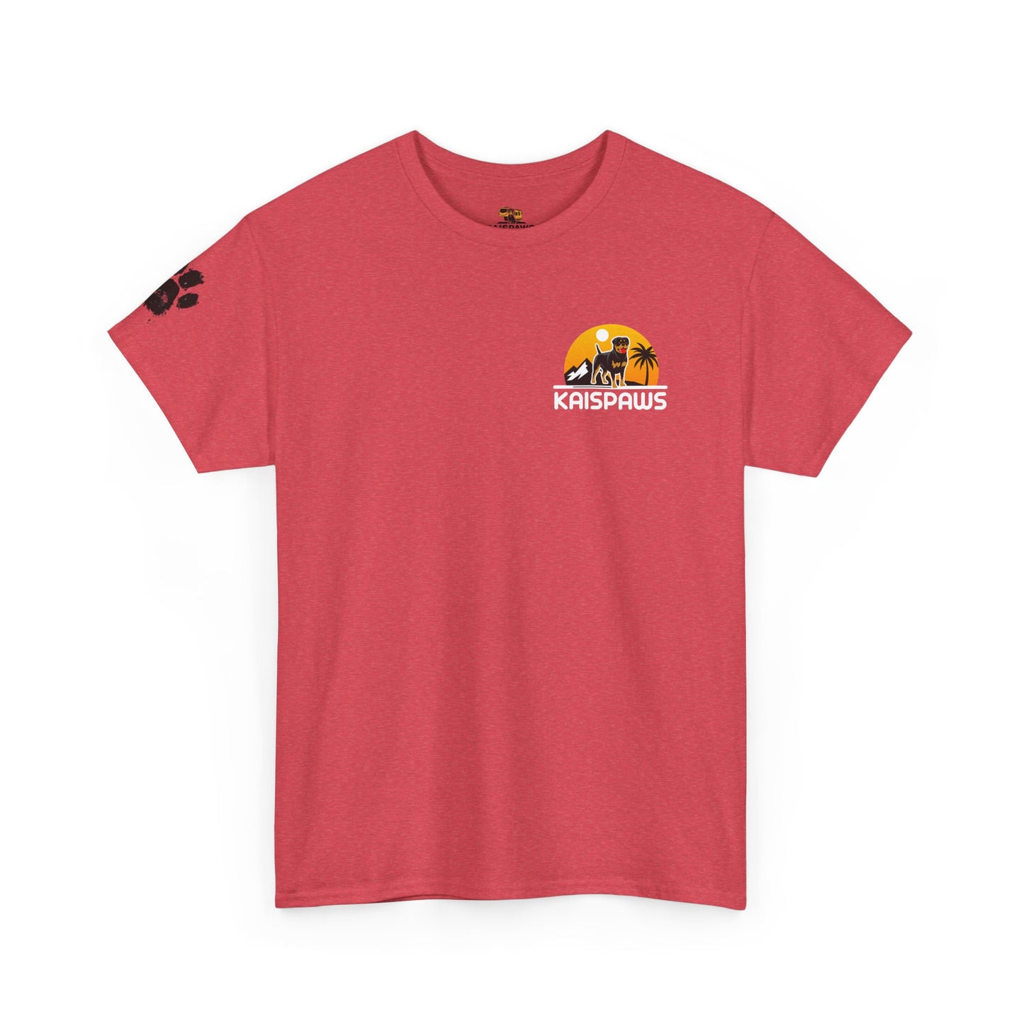 Dog Lover women's Heavy Cotton Tee - "Dog-tro-vert" Design