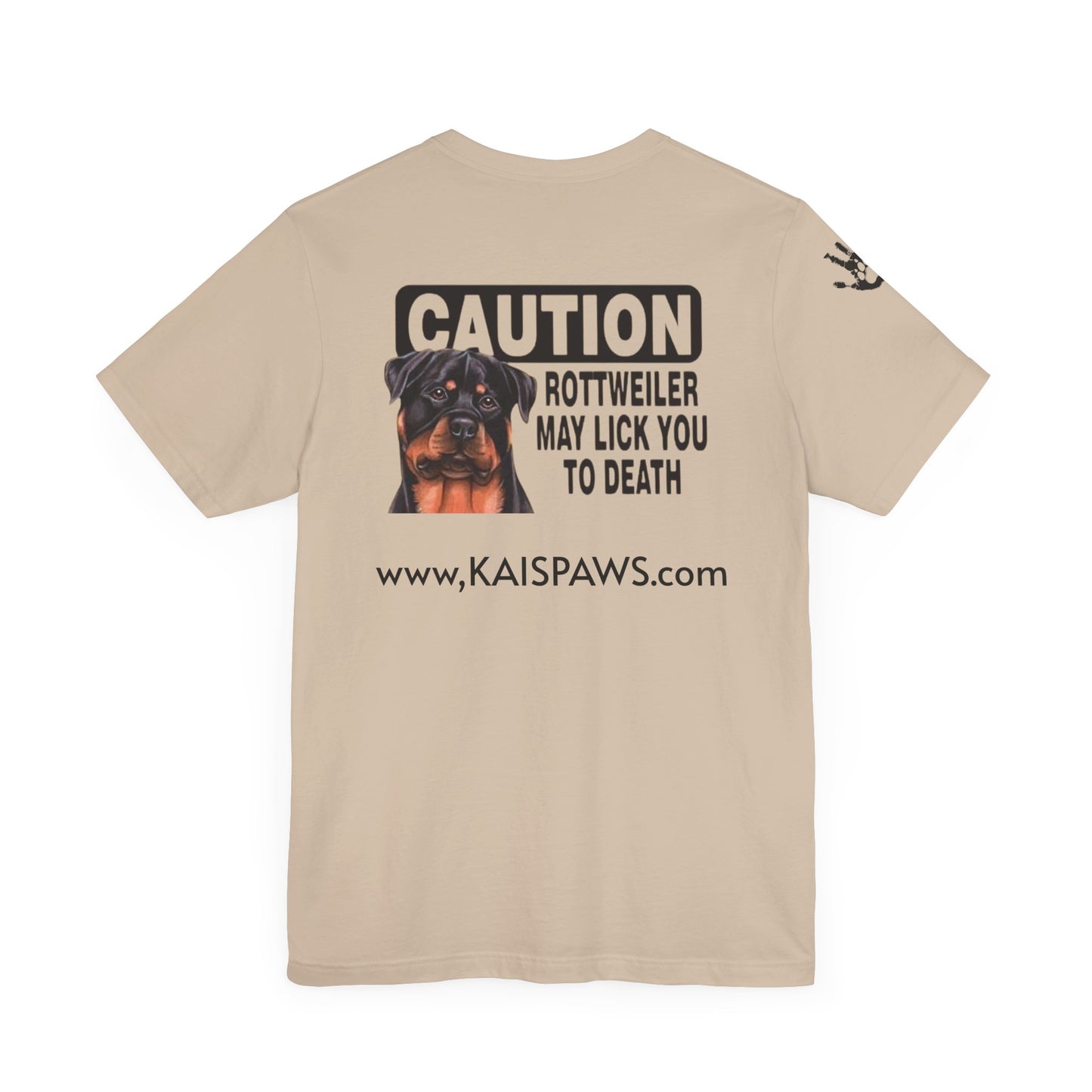 Caution Rottweiler Graphic Tee - Funny Pet Lovers Shirt, Gift for Dog Owners, Unisex Tee, Animal Lover Apparel, Birthday Present
