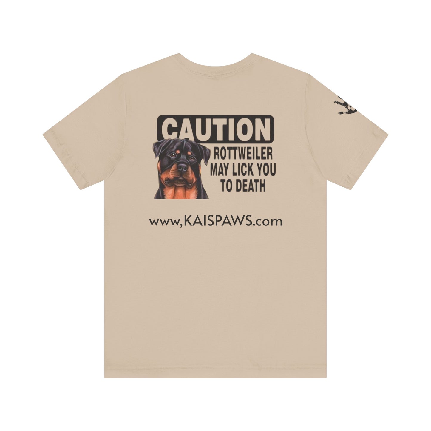 Caution Rottweiler Graphic Tee - Funny Pet Lovers Shirt, Gift for Dog Owners, Unisex Tee, Animal Lover Apparel, Birthday Present