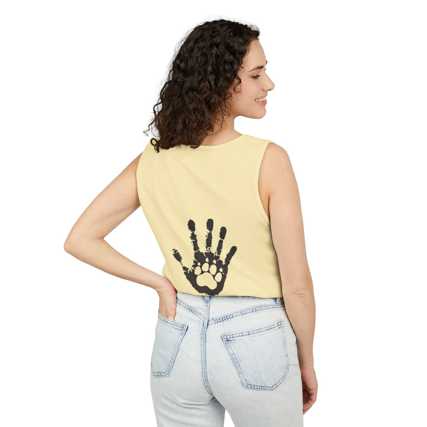 Ladies Tank Top - 'KaisPaws & Hand / Paw'