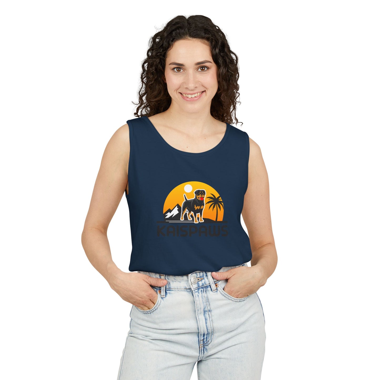 Ladies Tank Top - 'KaisPaws & Hand / Paw'