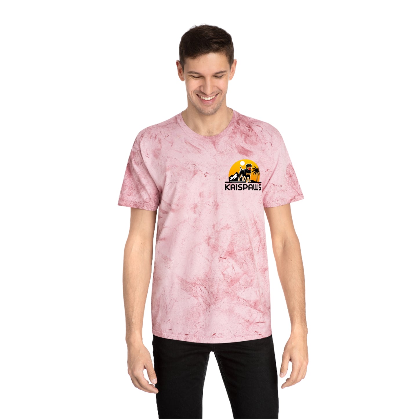 'Life's better with a Rottweiler' Ladies or Mens Color Blast T-Shirt