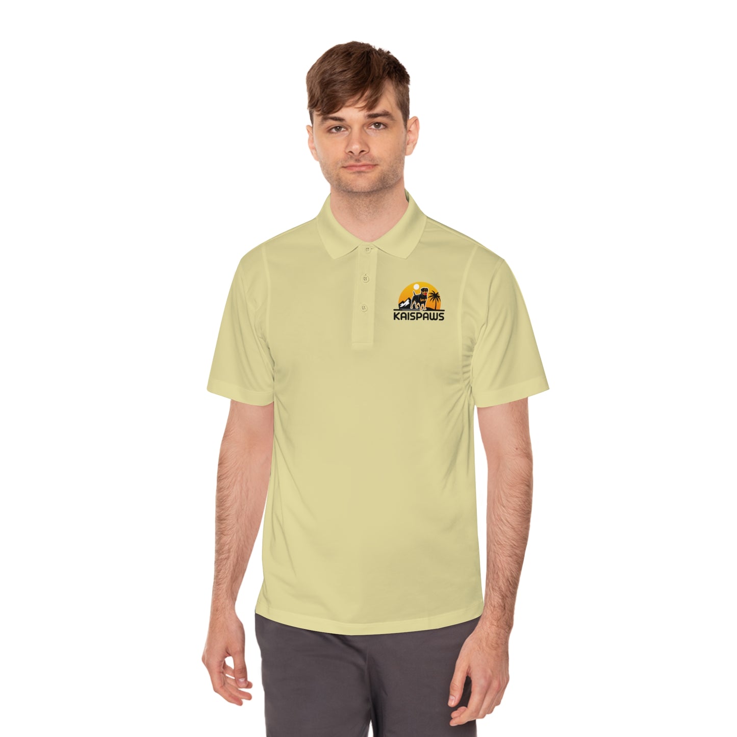 Men's Sport Polo Shirt - 'KaisPaws' Casual Activewear for Dog Lovers