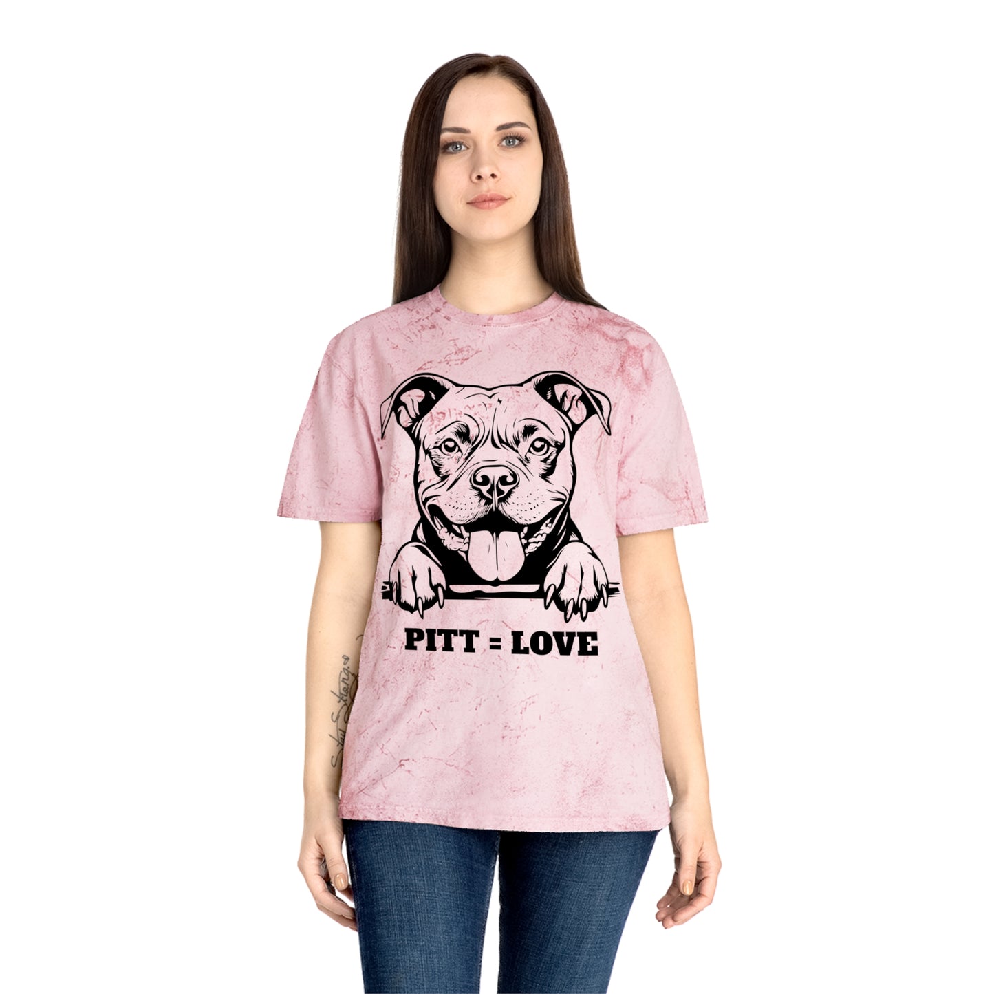 Pitt Love Women's Color Blast T-Shirt - Dog Lover Apparel