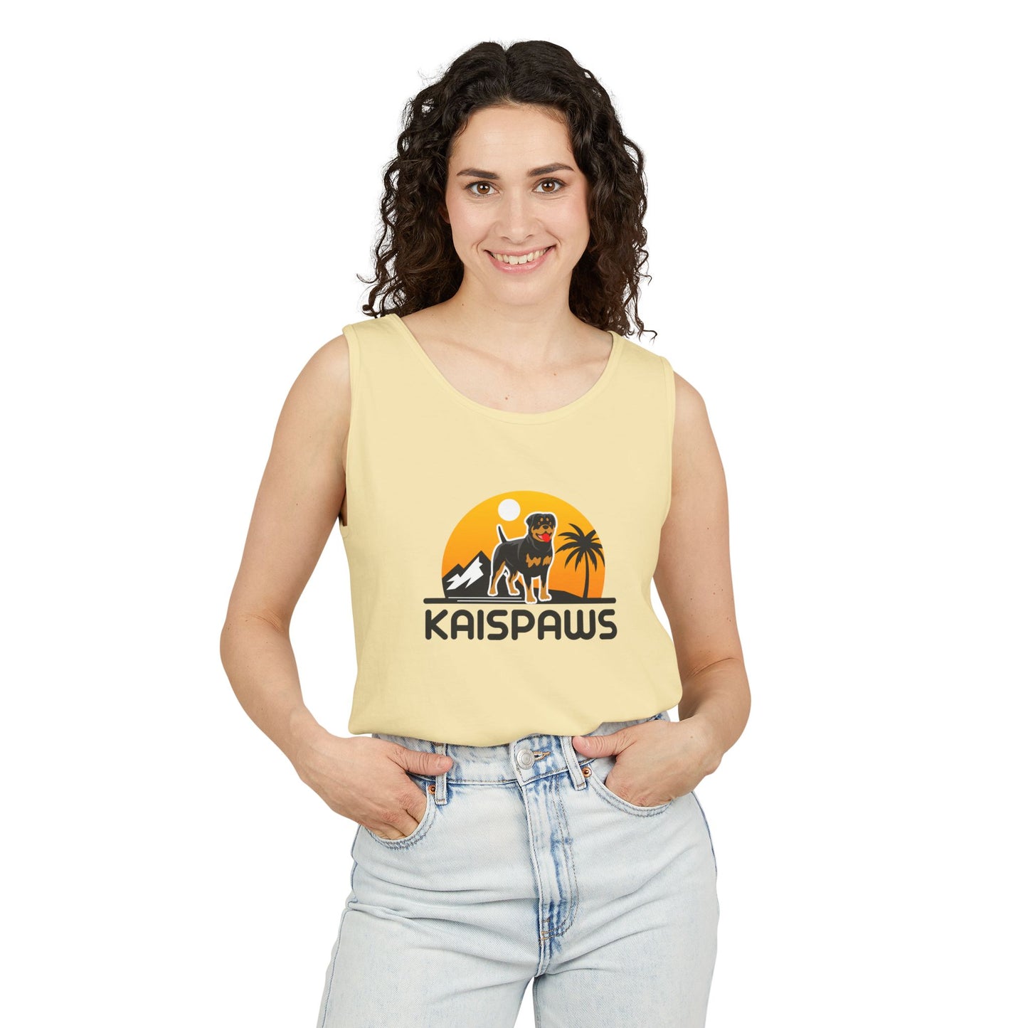 Ladies Tank Top - 'KaisPaws & Hand / Paw'