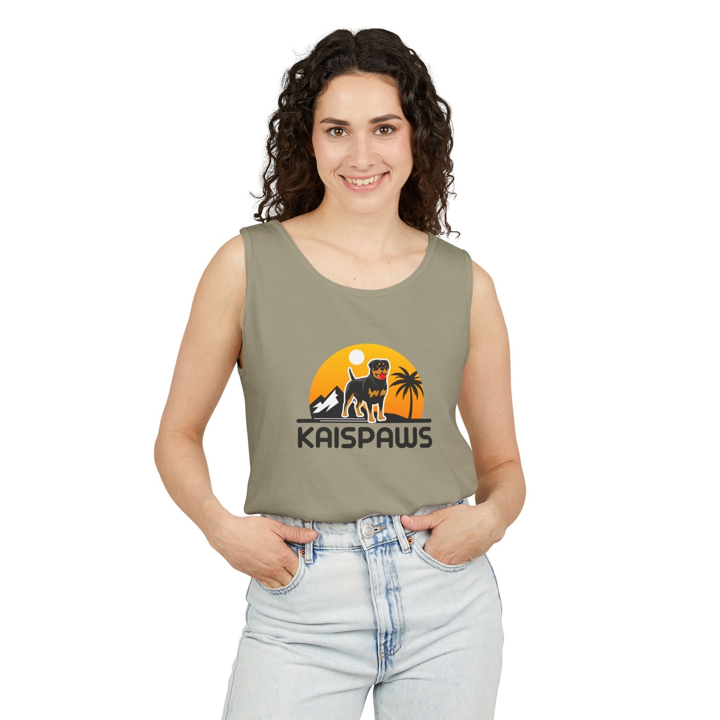 Ladies Tank Top - 'KaisPaws & Hand / Paw'