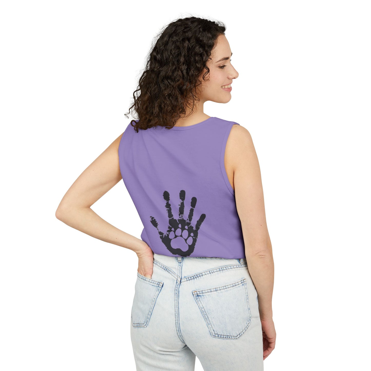 Ladies Tank Top - 'KaisPaws & Hand / Paw'