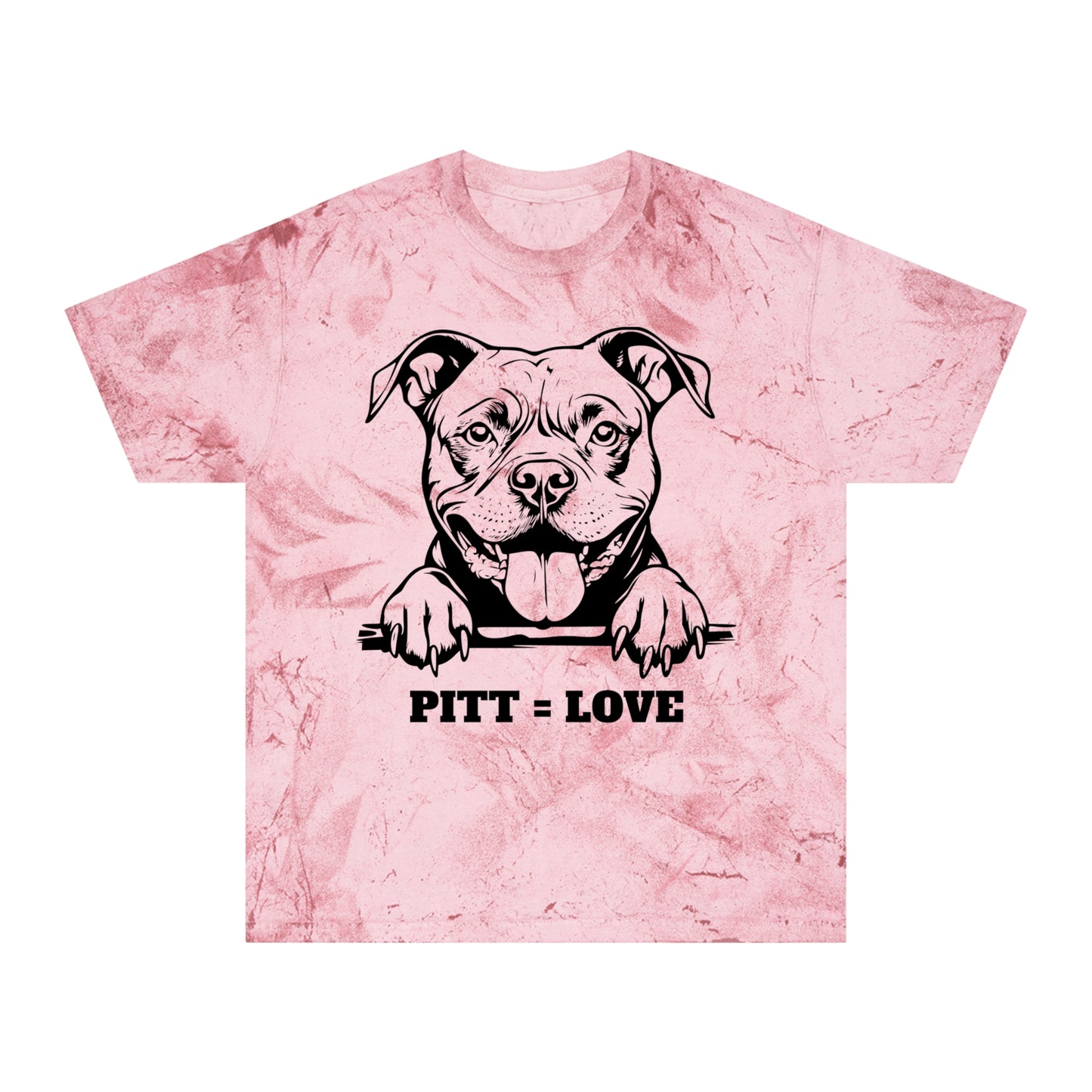 Pitt Love Women's Color Blast T-Shirt - Dog Lover Apparel