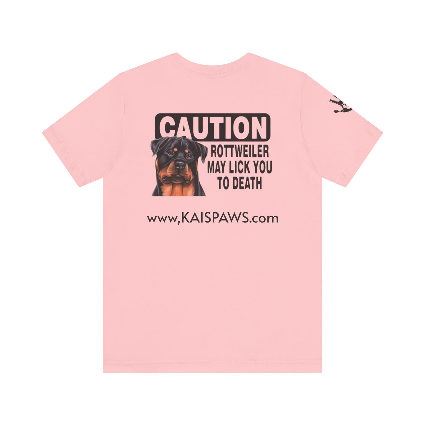 Caution Rottweiler Graphic Tee - Funny Pet Lovers Shirt, Gift for Dog Owners, Unisex Tee, Animal Lover Apparel, Birthday Present