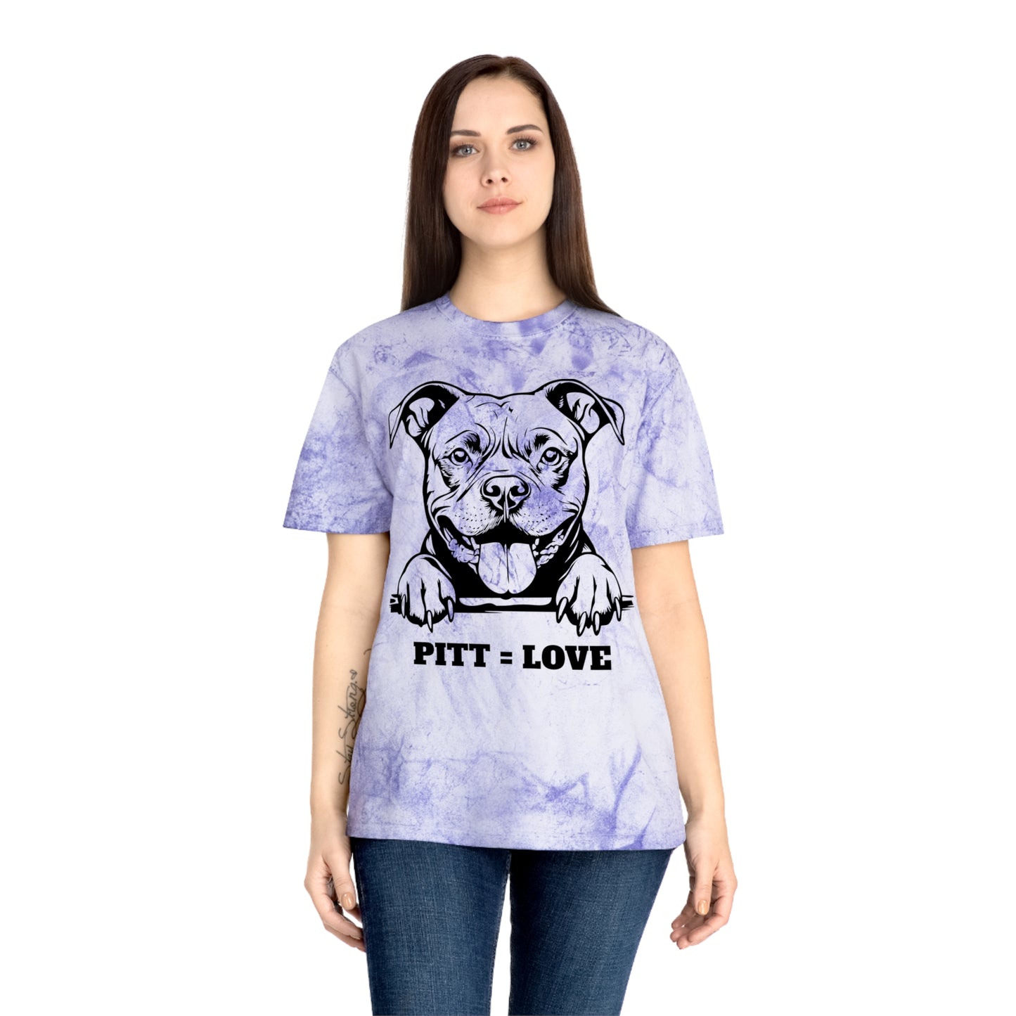 Pitt Love Women's Color Blast T-Shirt - Dog Lover Apparel