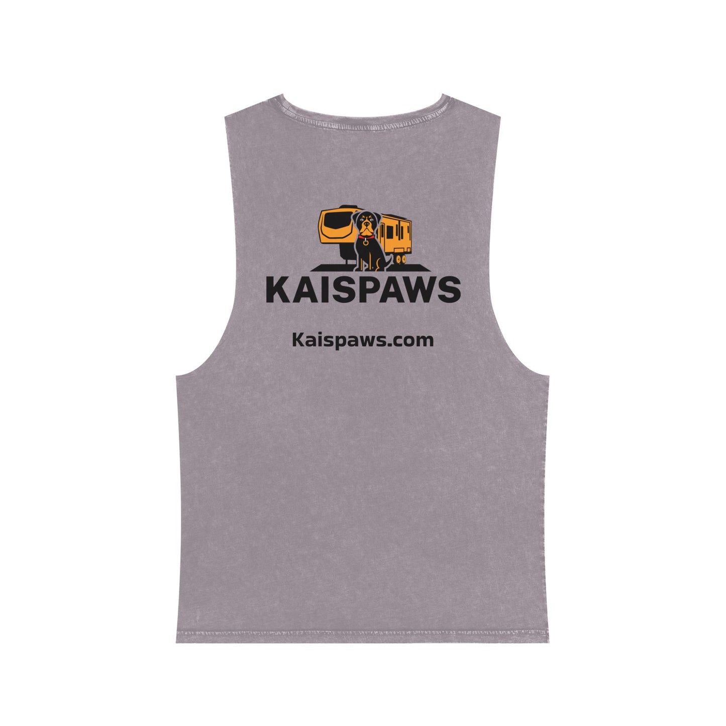 Men's & Ladies Stonewash Tank Top – 'KAISPAWS & RV' logo