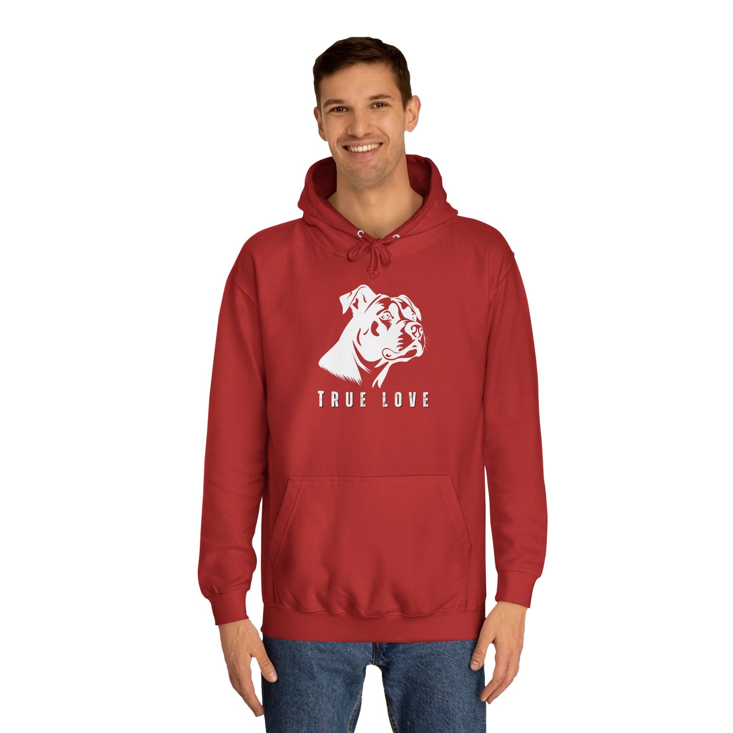True Love Friends Forever Men's College Hoodie