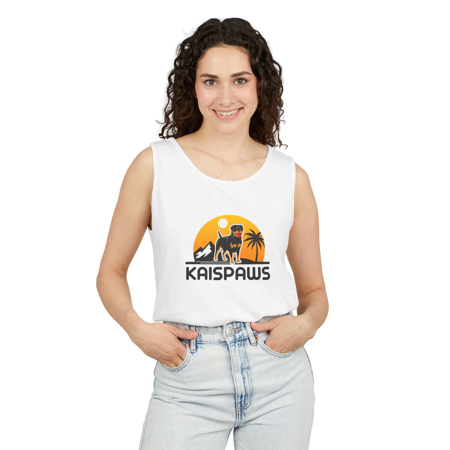 Ladies Tank Top - 'KaisPaws & Hand / Paw'