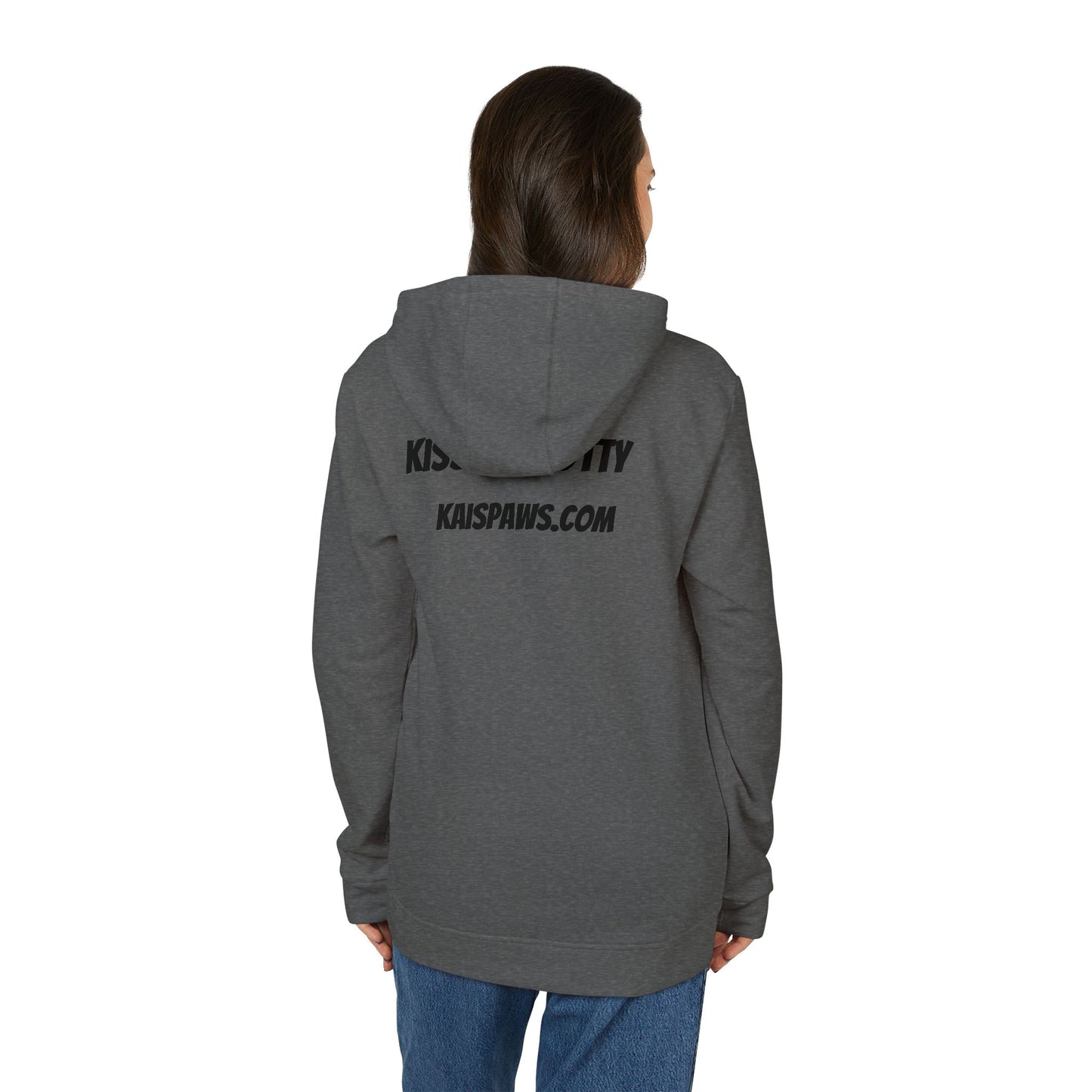 Ladies Fleece Hoodie 'Kiss My Rottie'
