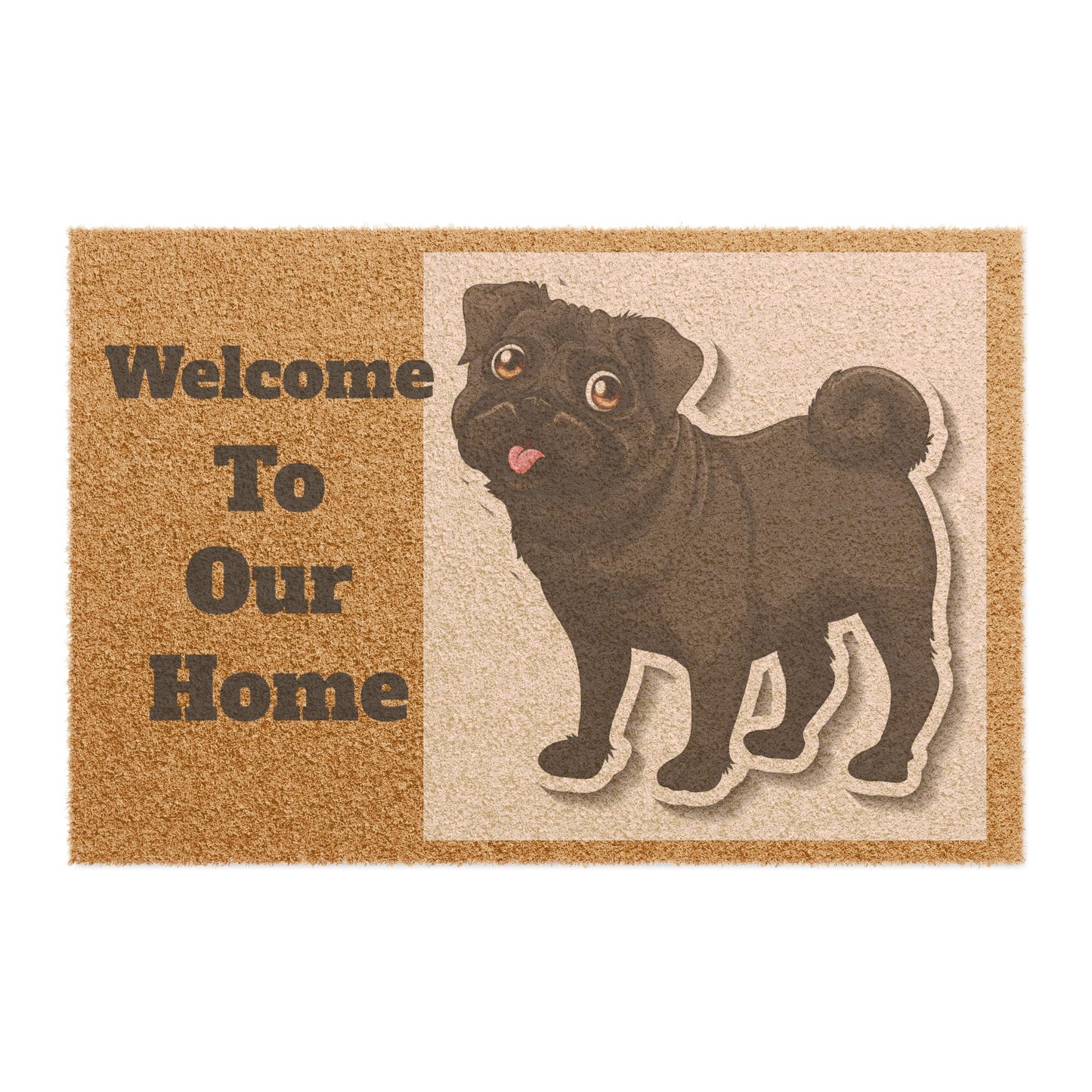 Cute Pug Welcome Doormat – Cozy Home Entryway Decor