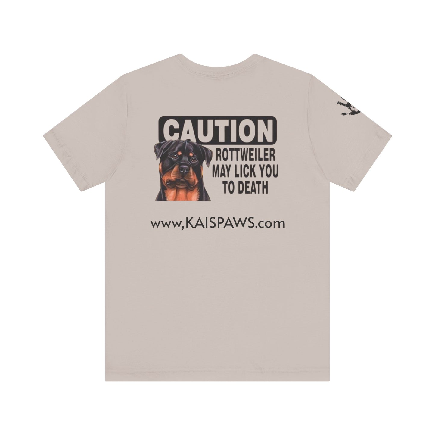Caution Rottweiler Graphic Tee - Funny Pet Lovers Shirt, Gift for Dog Owners, Unisex Tee, Animal Lover Apparel, Birthday Present
