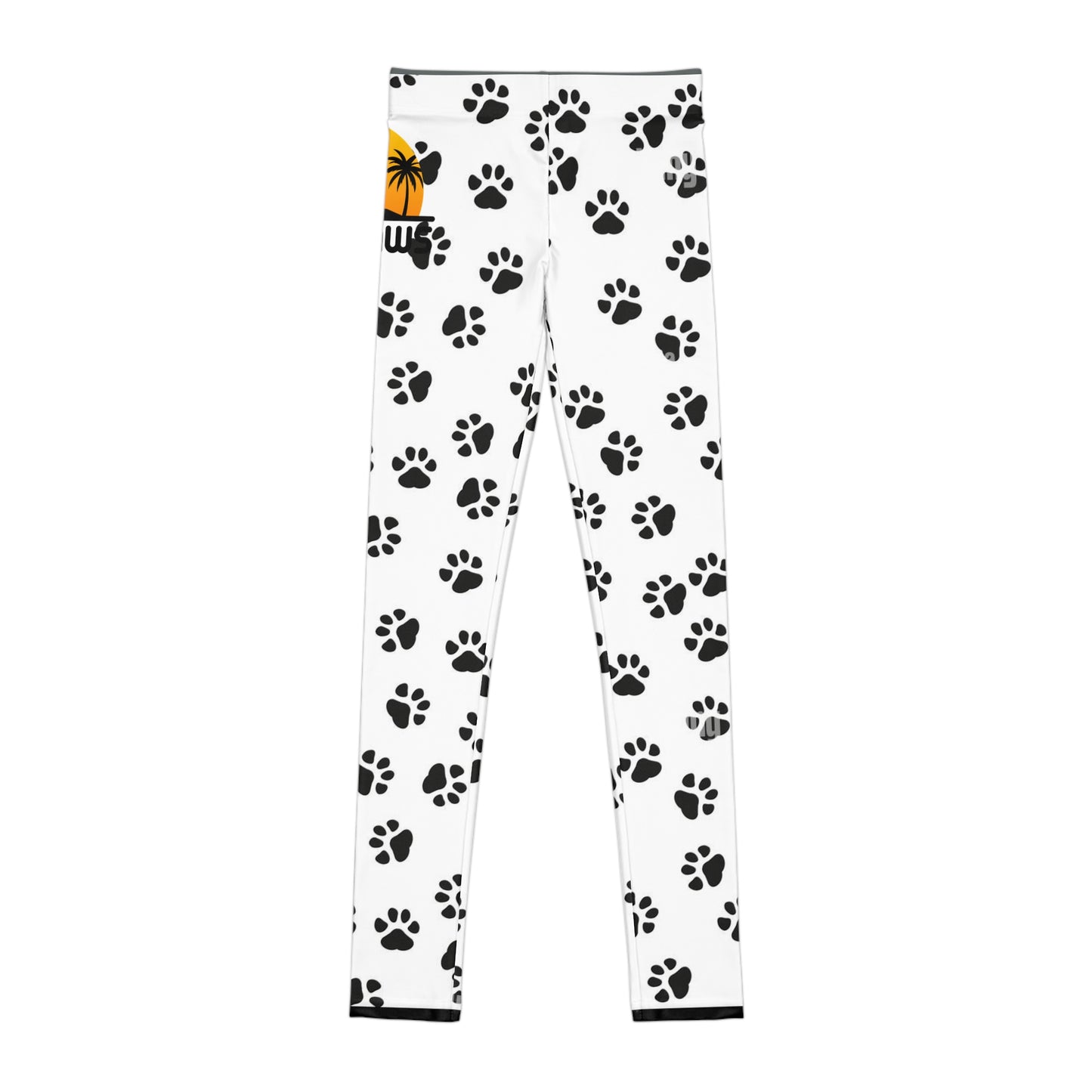 Fun Paw Print Youth Leggings - Ideal for Animal Lovers