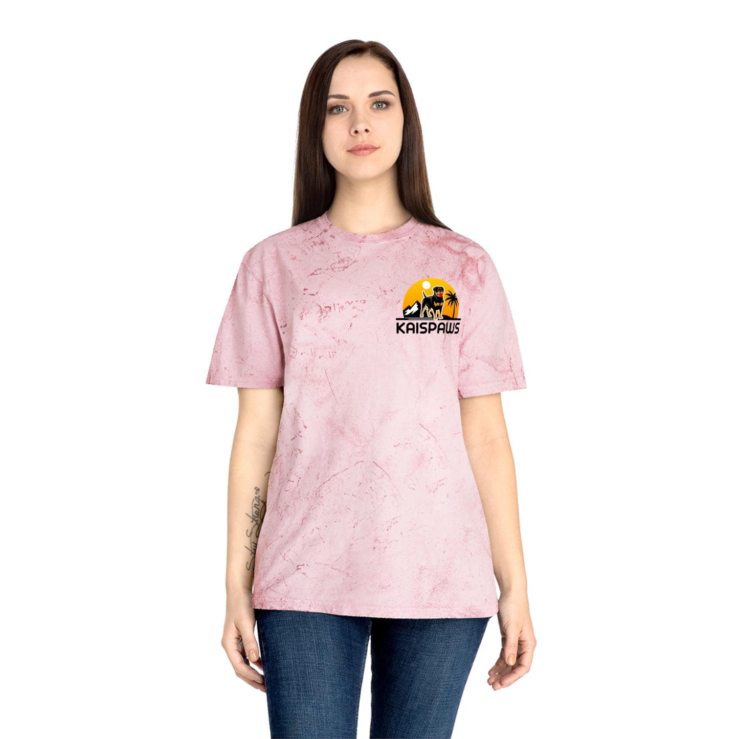 'Life's better with a Rottweiler' Ladies or Mens Color Blast T-Shirt