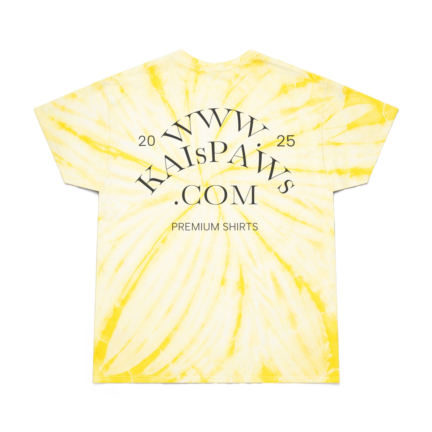 Love My Frenchie Tie-Dye Tee - Bright Yellow Cyclone Design for Dog Lovers