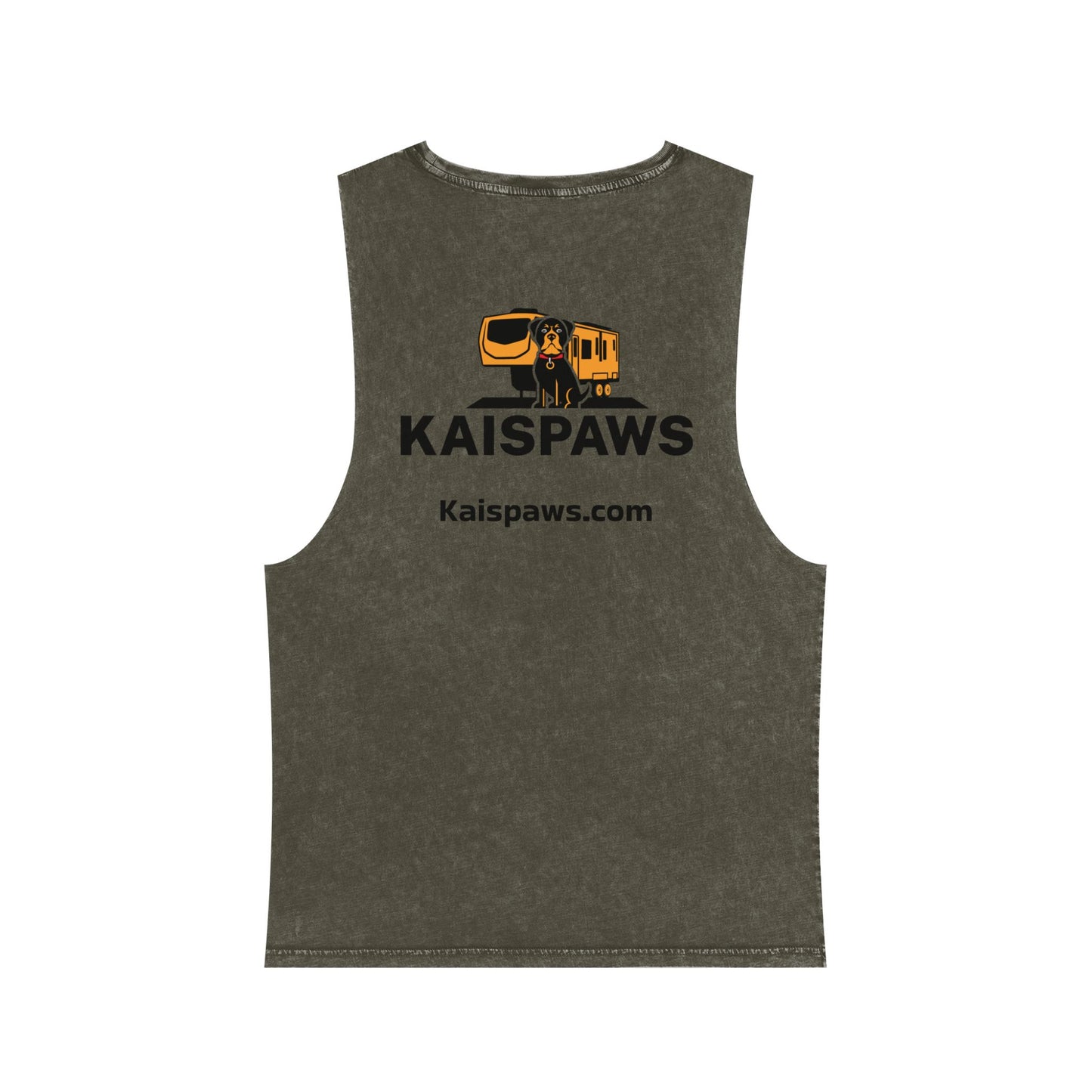 Men's & Ladies Stonewash Tank Top – 'KAISPAWS & RV' logo