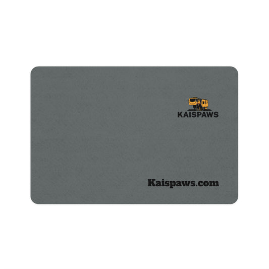 Stylish Pet Food Mat 12x18 - 'KaisPaws' Collection