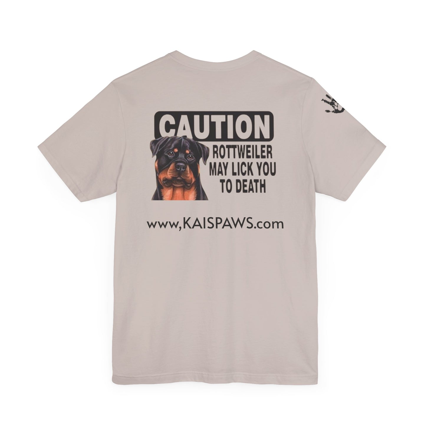 Caution Rottweiler Graphic Tee - Funny Pet Lovers Shirt, Gift for Dog Owners, Unisex Tee, Animal Lover Apparel, Birthday Present