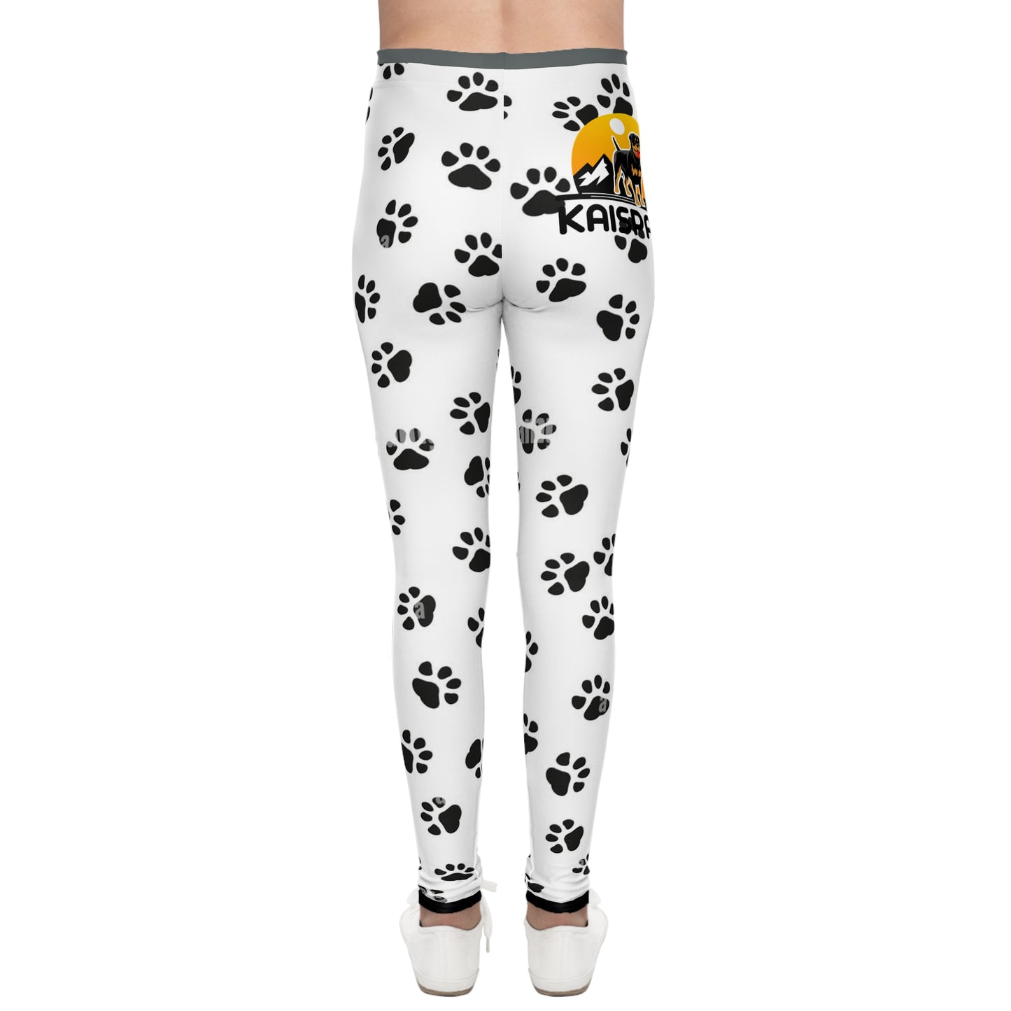 Fun Paw Print Youth Leggings - Ideal for Animal Lovers
