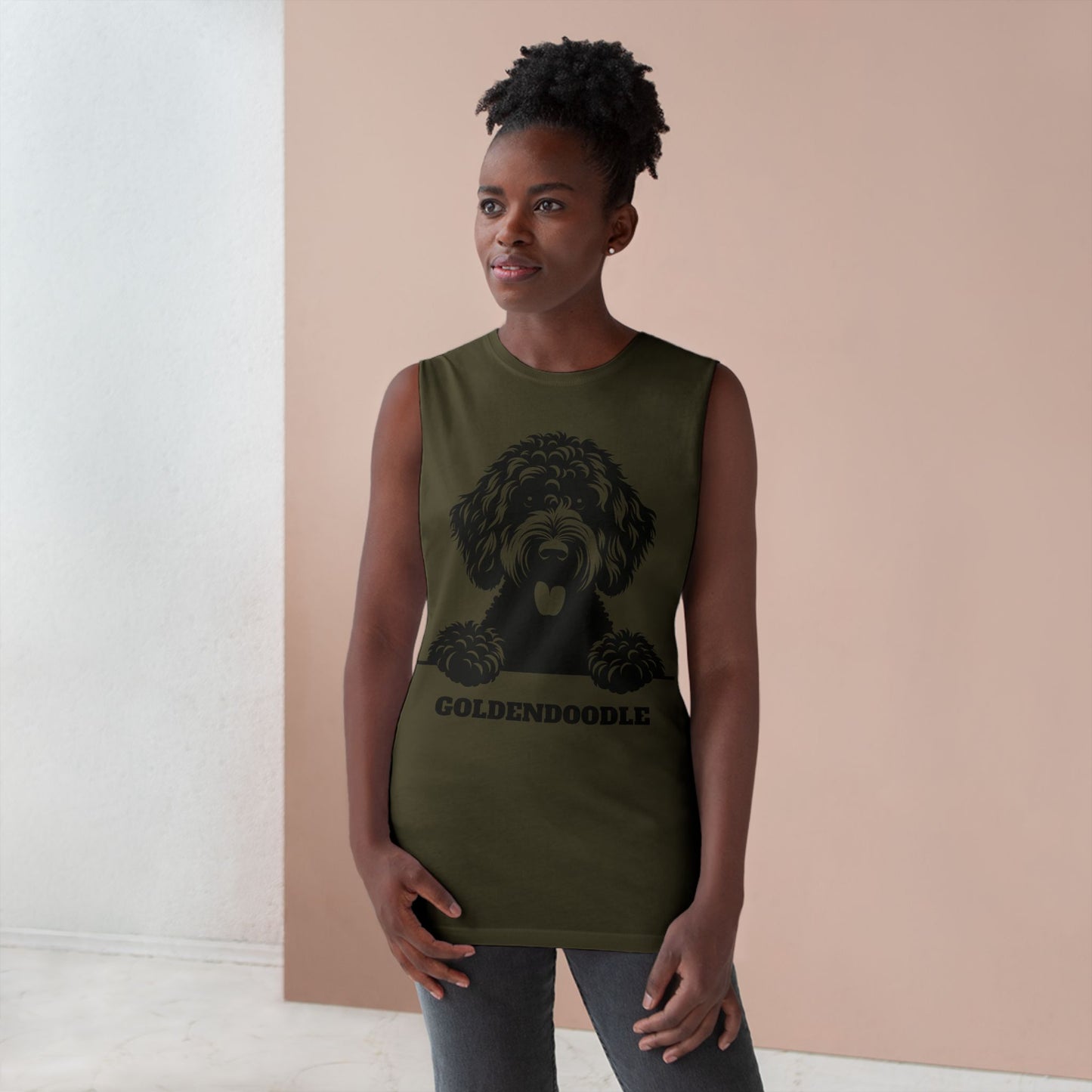 Goldendoodle Lover Unisex Tank Top - Fun Dog Graphic Tee