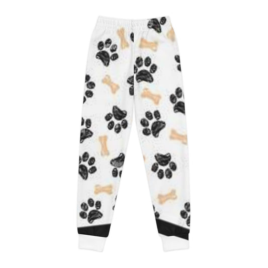 Youth Pet-Themed Joggers, Animal Lover's Joggers, Cozy Paw Print Pants for Kids, Dog Bone Pattern Sweatpants, Gift for Young Animal [...]