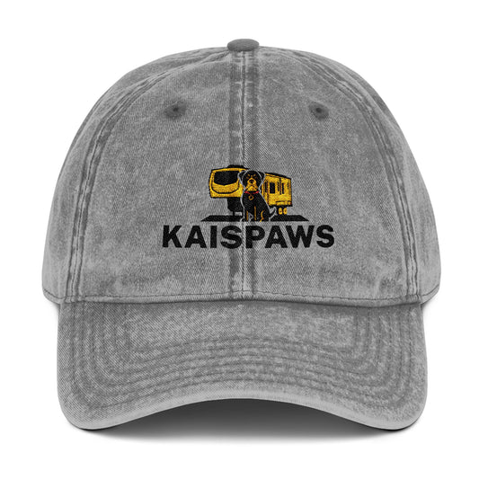 Vintage Embroidered Cap for Dog Lovers - Kaispaws Adjustable Hat