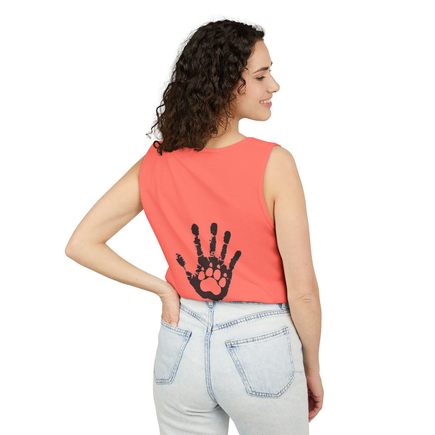 Ladies Tank Top - 'KaisPaws & Hand / Paw'