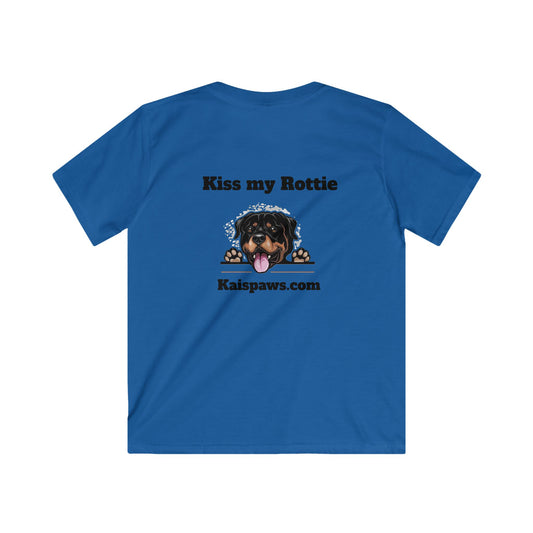 Kids Tshirt - "Kiss my Rottie" Dog Lover Shirt