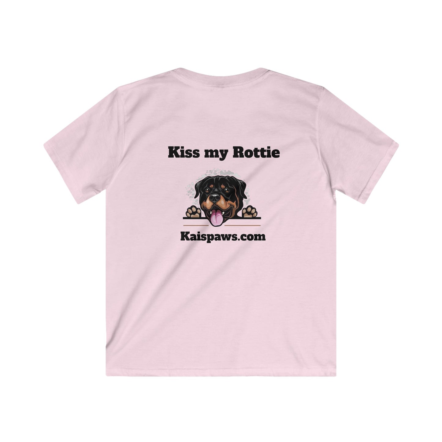 Kids Tshirt - "Kiss my Rottie" Dog Lover Shirt