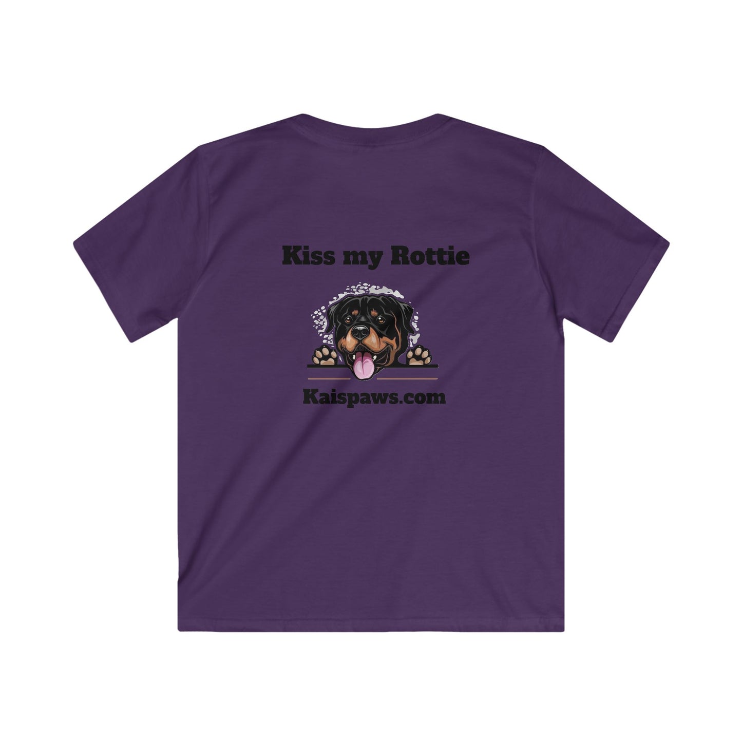 Kids Tshirt - "Kiss my Rottie" Dog Lover Shirt