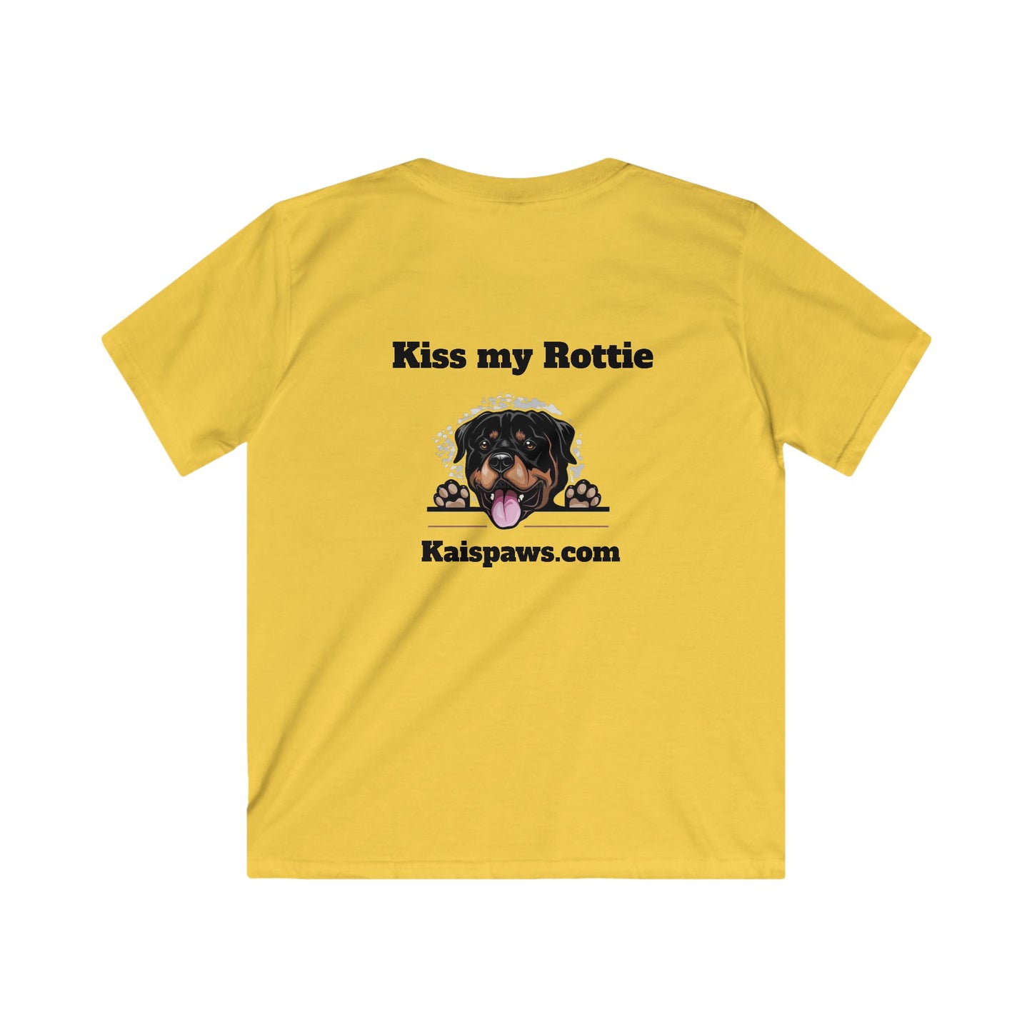 Kids Tshirt - "Kiss my Rottie" Dog Lover Shirt