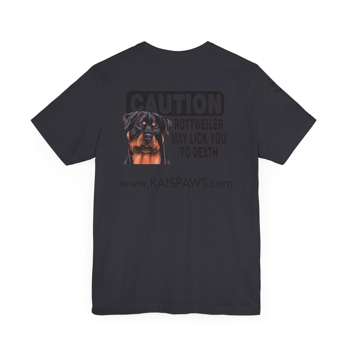 Caution Rottweiler Graphic Tee - Funny Pet Lovers Shirt, Gift for Dog Owners, Unisex Tee, Animal Lover Apparel, Birthday Present