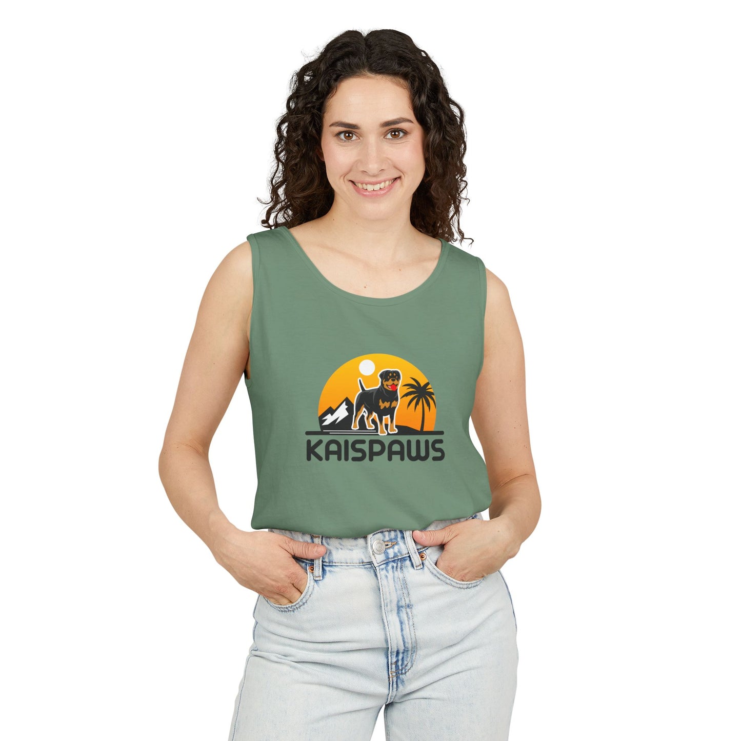 Ladies Tank Top - 'KaisPaws & Hand / Paw'