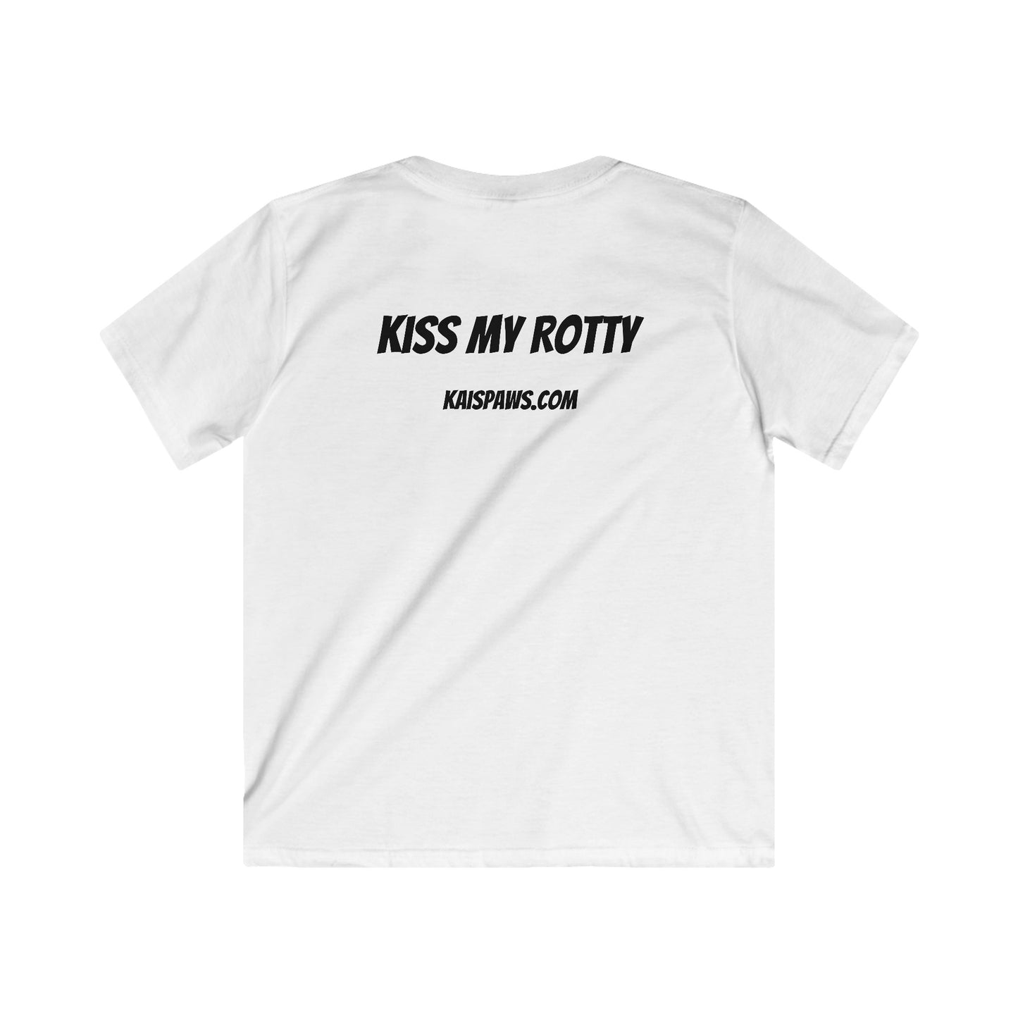 Kids TShirt - with 'Kiss My Rottie' Design