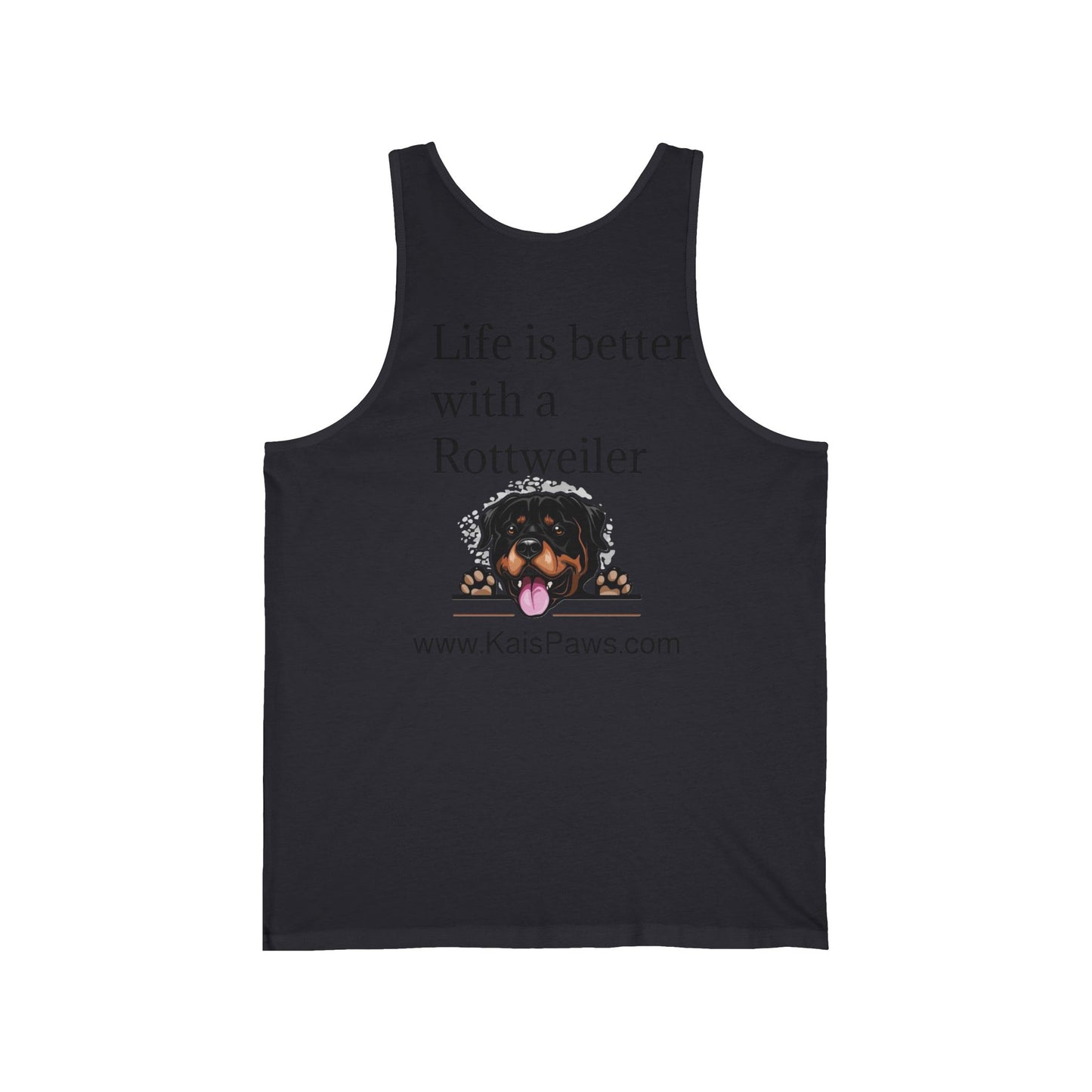 Men's 'Life is better with a Rottweiler' & KaisPaws Tank Top