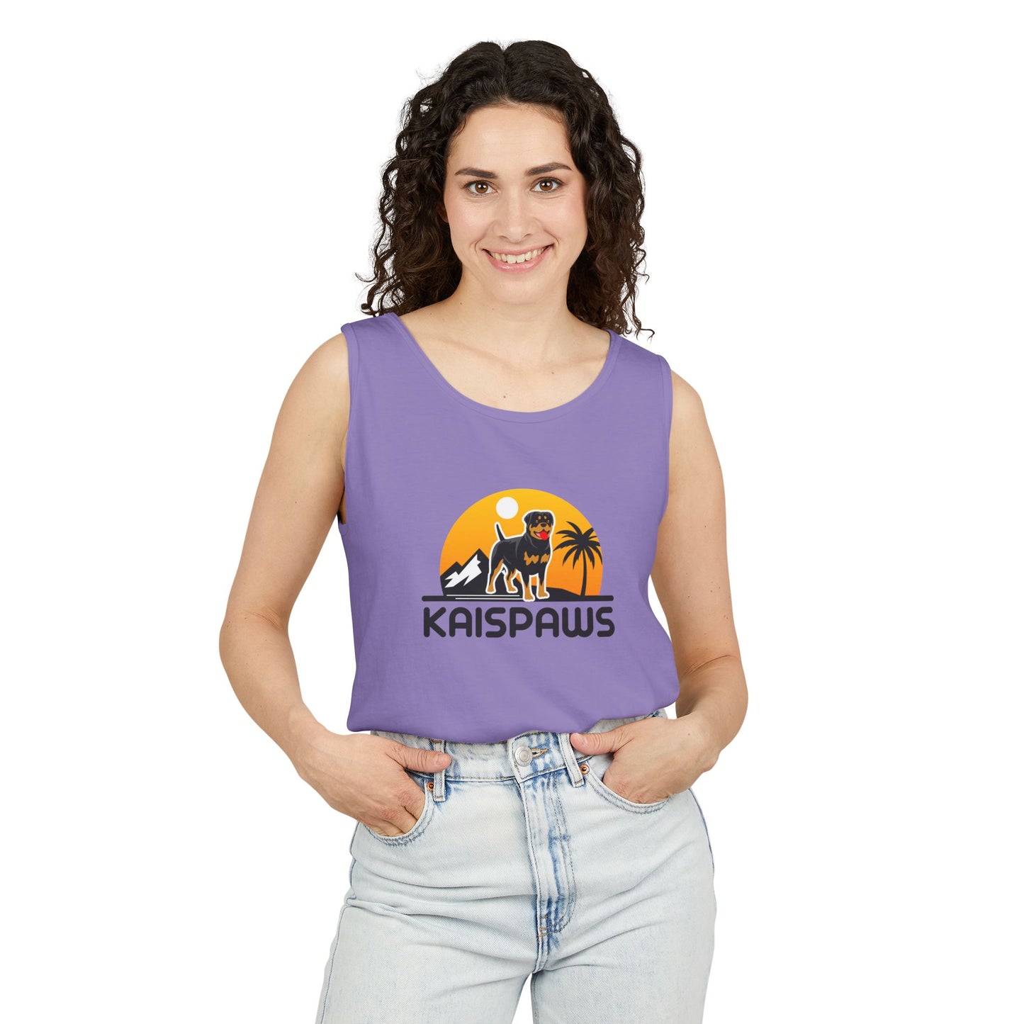 Ladies Tank Top - 'KaisPaws & Hand / Paw'