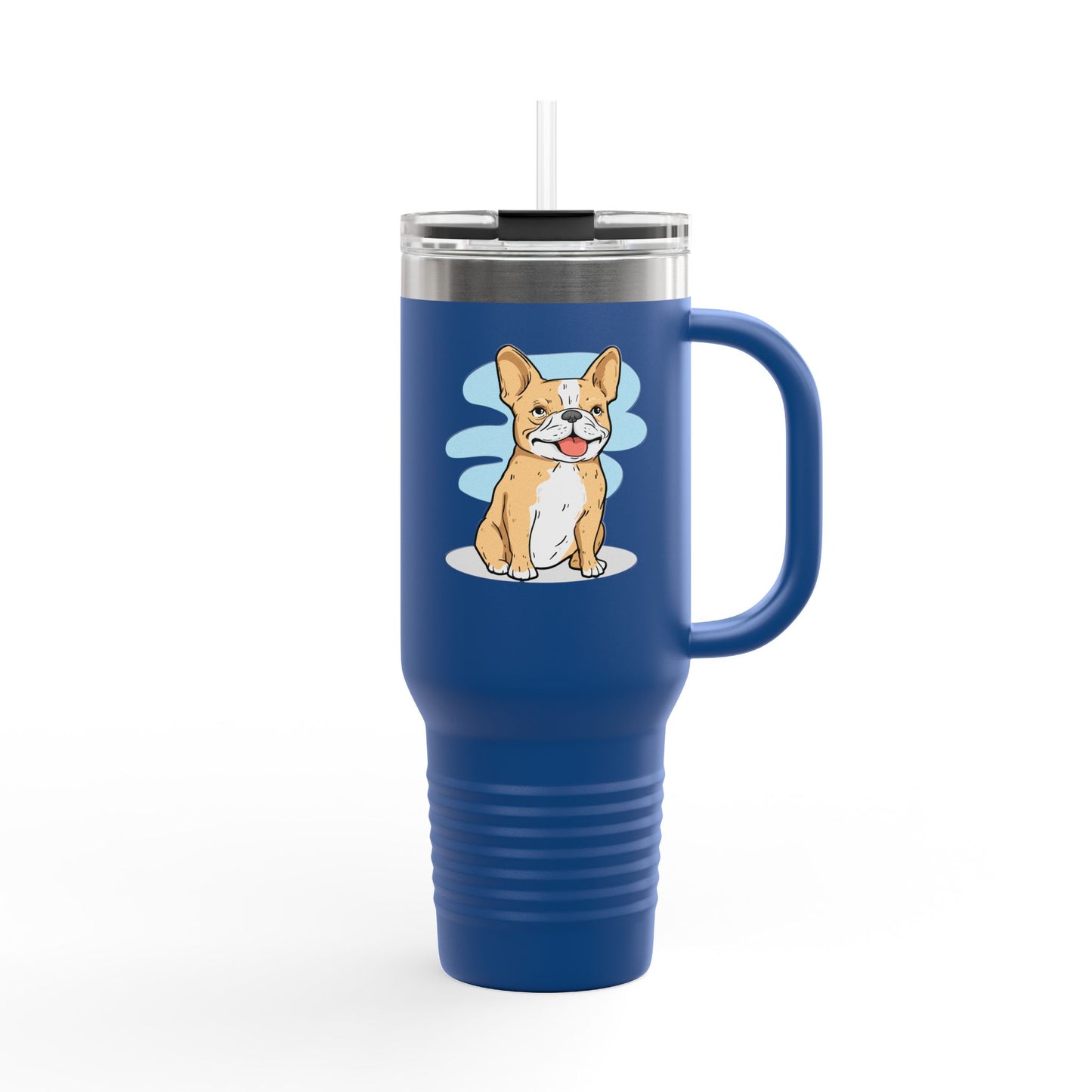 Cute French Bulldog Insulated Travel Mug - 40oz Pet Lover Drinkware