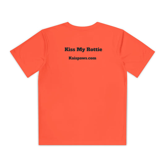Kids Funny Dog Tee - 'Kiss My Rottie'